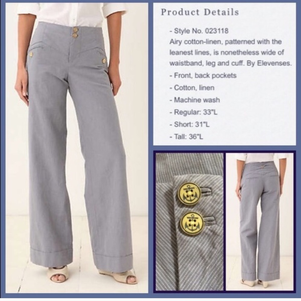 Anthro adorable sailor pant - Picture 1 of 3